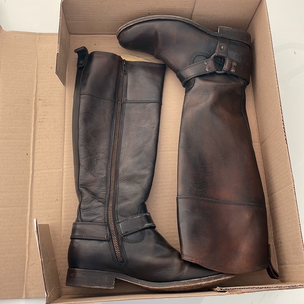 Frye Melissa Harness Knee High Boots